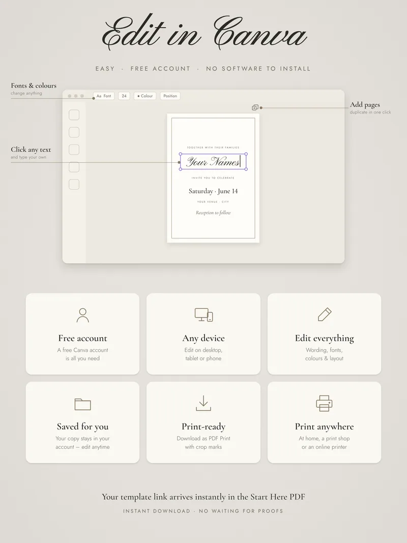Olive Green Wedding Invitation Suite — detail 5